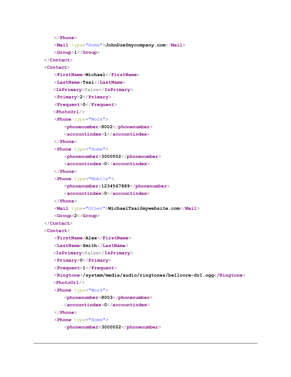 Grandstream GXV3275 XML Phonebook Guide User Manual | Page 21 / 22