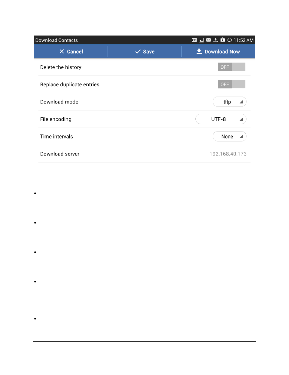 Figure 5: xml phone book download | Grandstream GXV3275 XML Phonebook Guide User Manual | Page 8 / 22