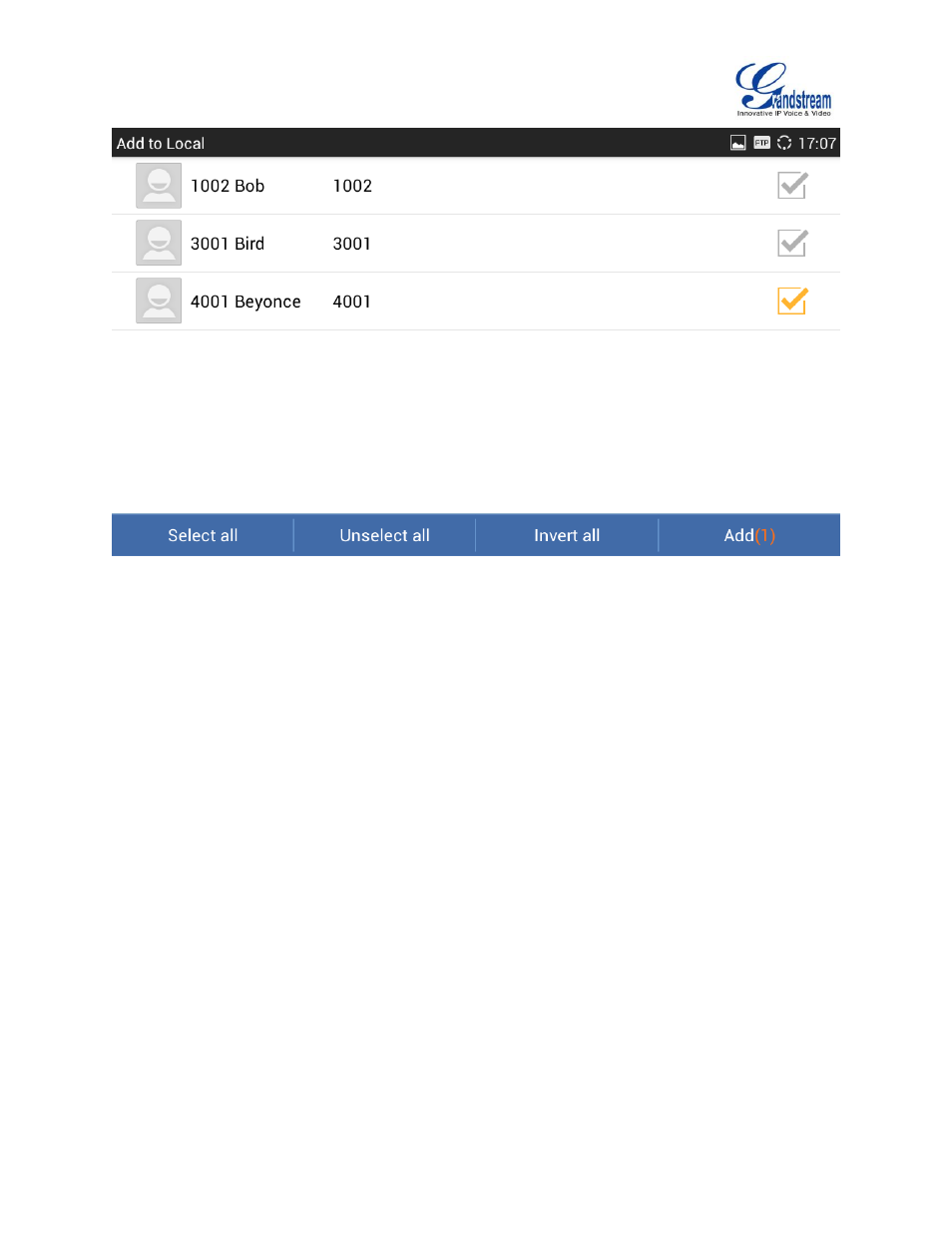 Grandstream GXV3275 LDAP Book Guide User Manual | Page 19 / 23