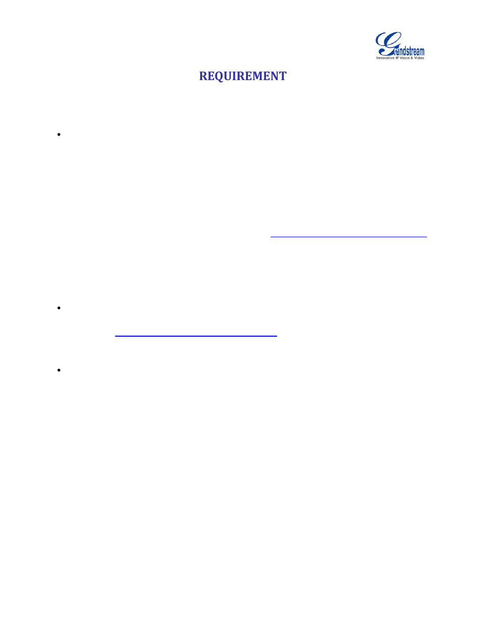 Requirement | Grandstream GXV3275 LDAP Book Guide User Manual | Page 5 / 23