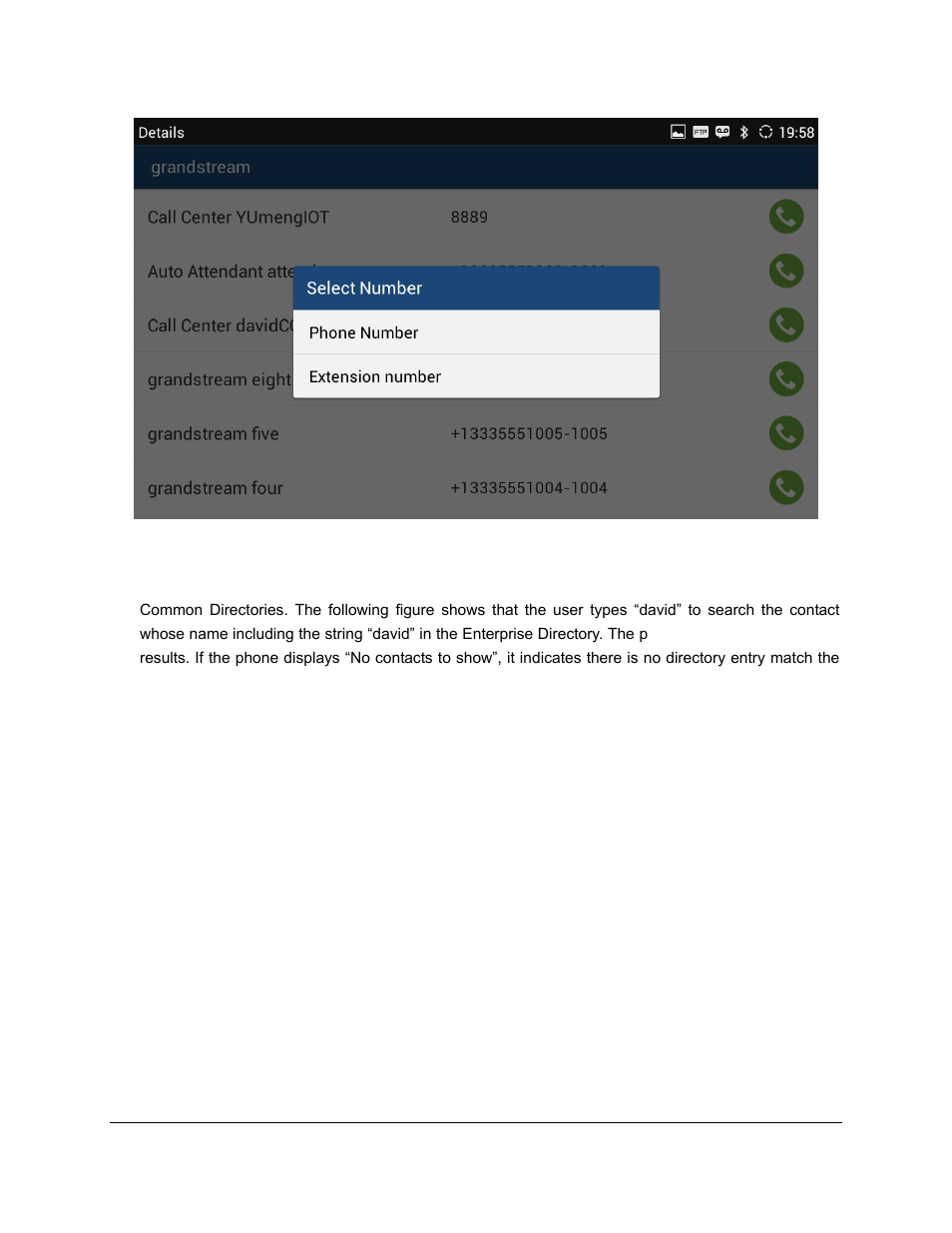 Grandstream GXV3240 BroadWorks Xsi Directories and Call Logs Guide User Manual | Page 13 / 18