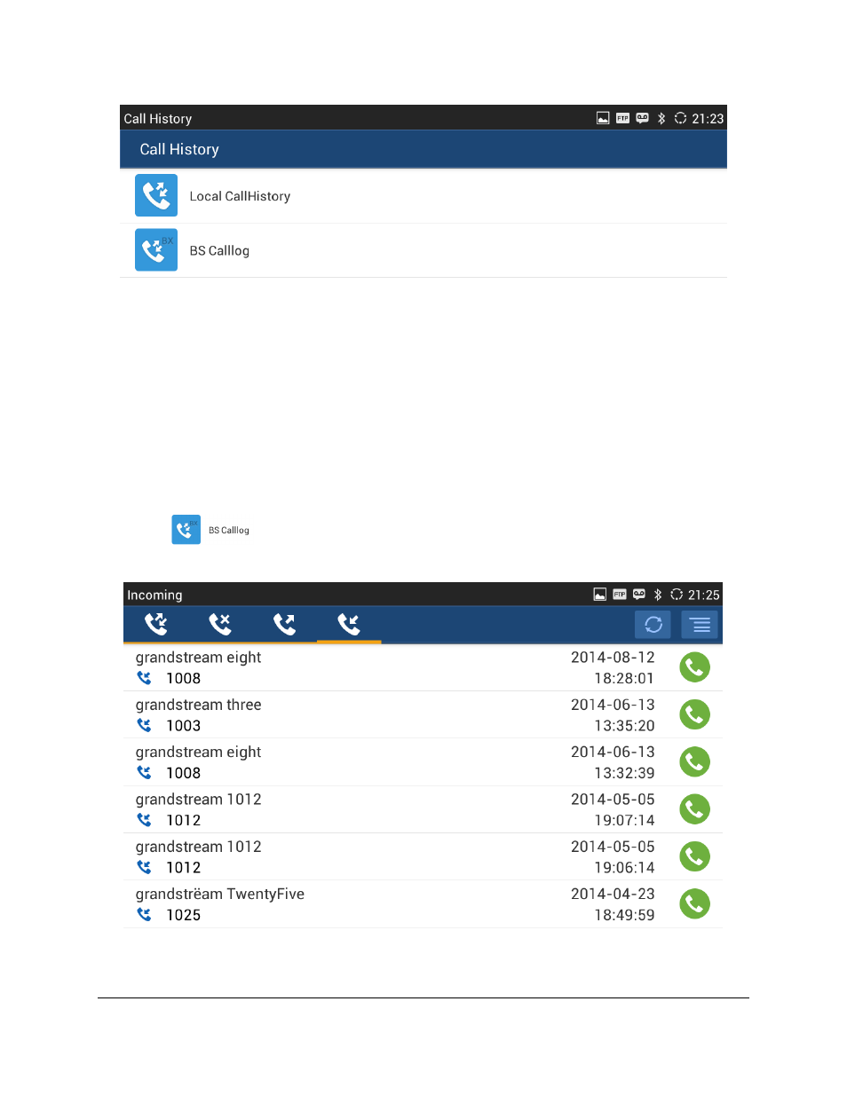 Grandstream GXV3240 BroadWorks Xsi Directories and Call Logs Guide User Manual | Page 15 / 18