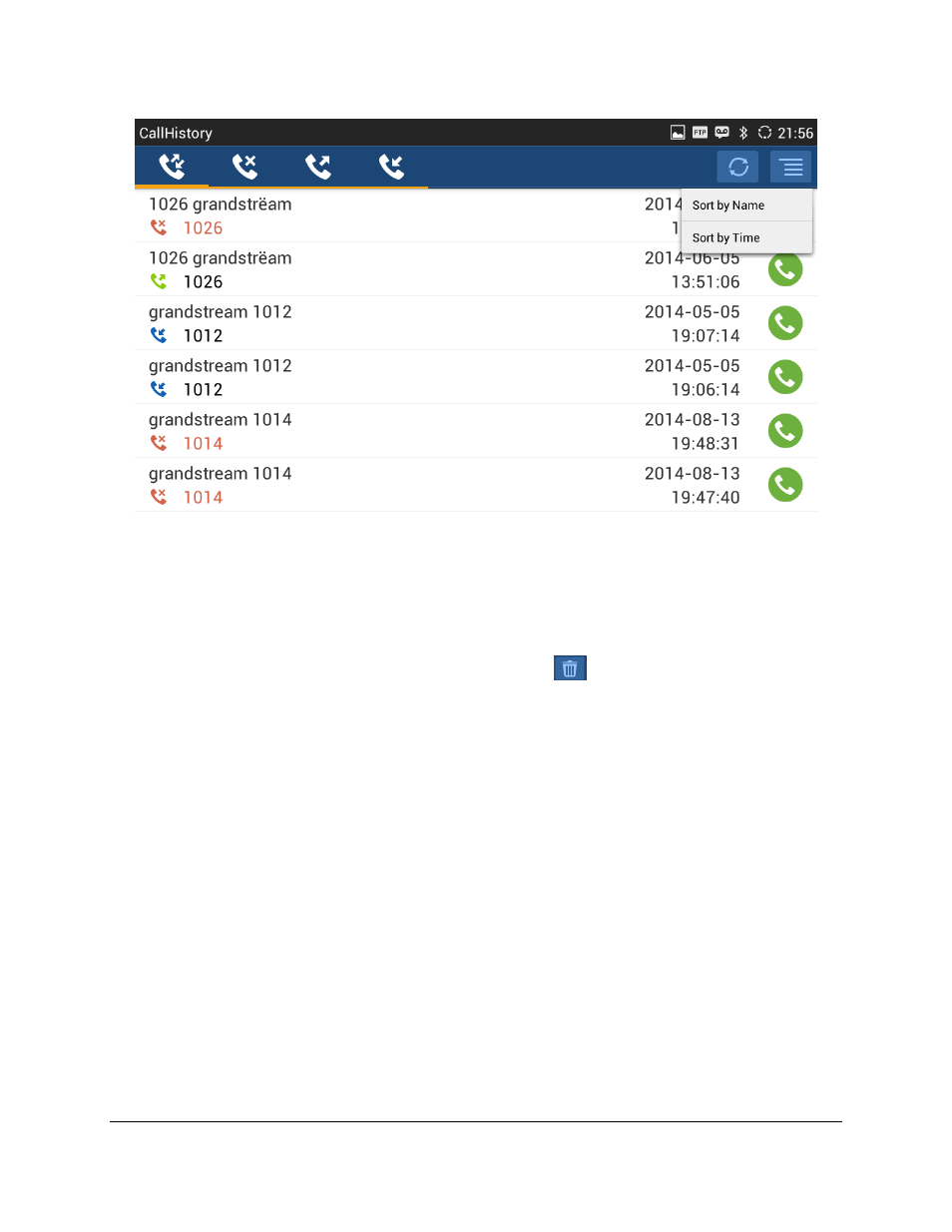 Grandstream GXV3240 BroadWorks Xsi Directories and Call Logs Guide User Manual | Page 17 / 18