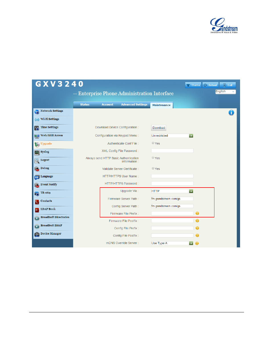 Grandstream GXV3240 Administration Guide User Manual | Page 106 / 119
