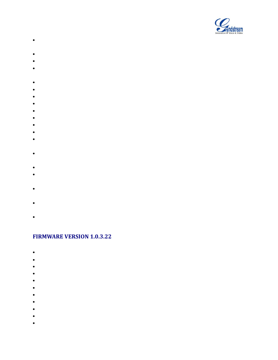 Firmware version 1.0.3.22, Display | Grandstream GXV3240 Administration Guide User Manual | Page 12 / 119