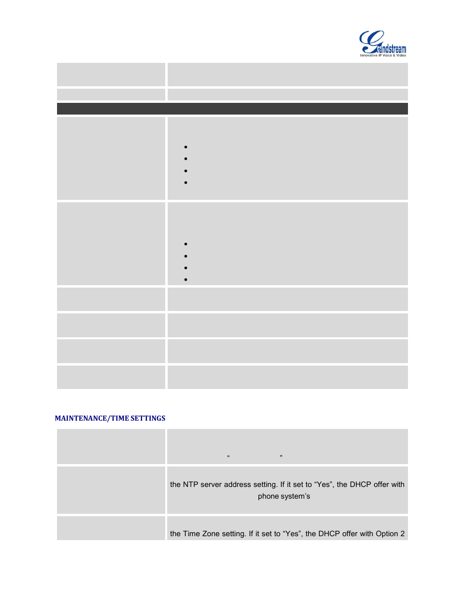 Maintenance/time settings | Grandstream GXV3240 Administration Guide User Manual | Page 86 / 119