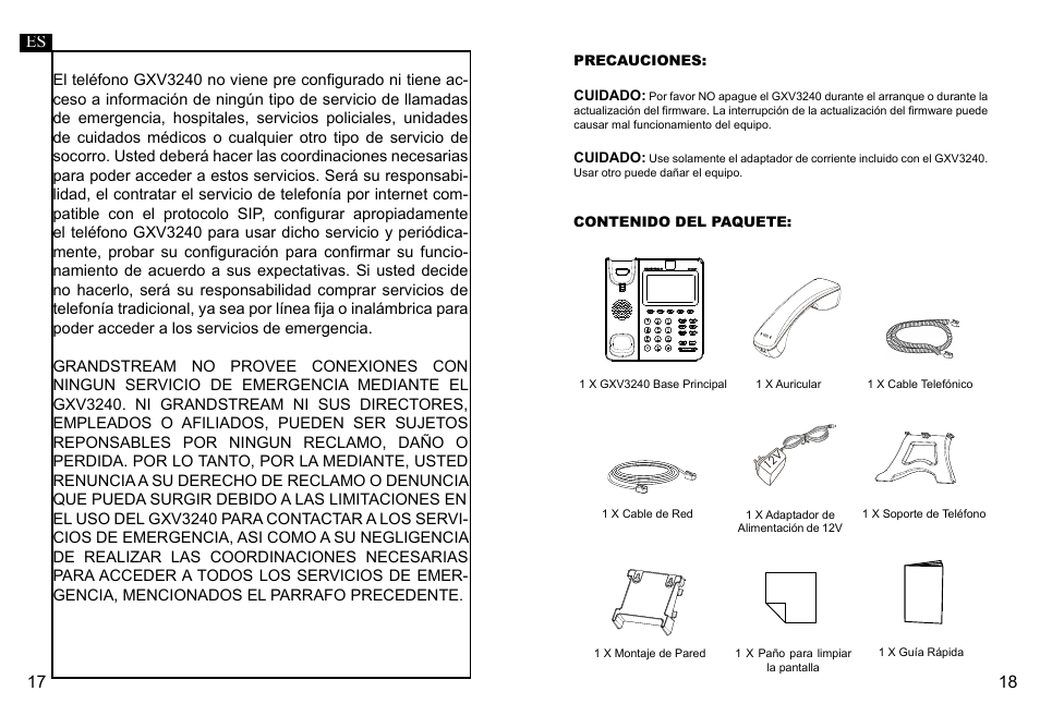 Grandstream GXV3240 Quick Installation Guide User Manual | Page 11 / 34