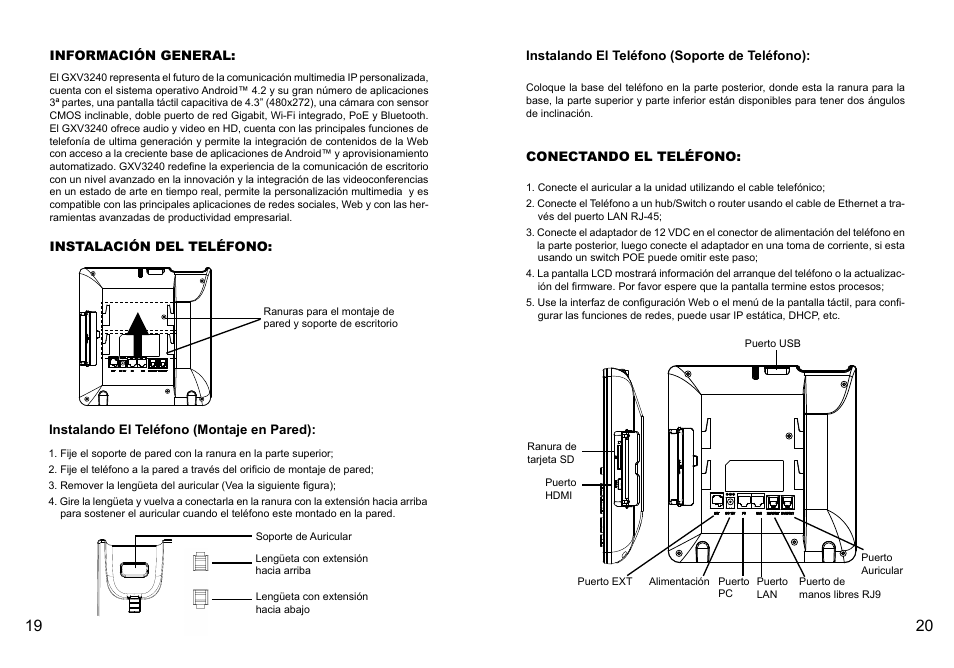 Grandstream GXV3240 Quick Installation Guide User Manual | Page 12 / 34