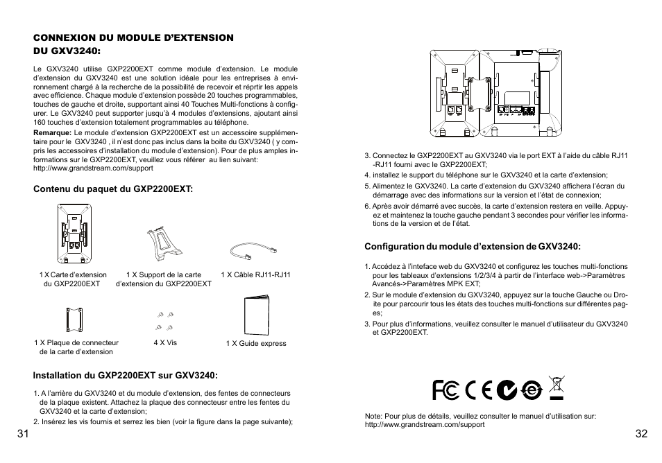 Grandstream GXV3240 Quick Installation Guide User Manual | Page 18 / 34