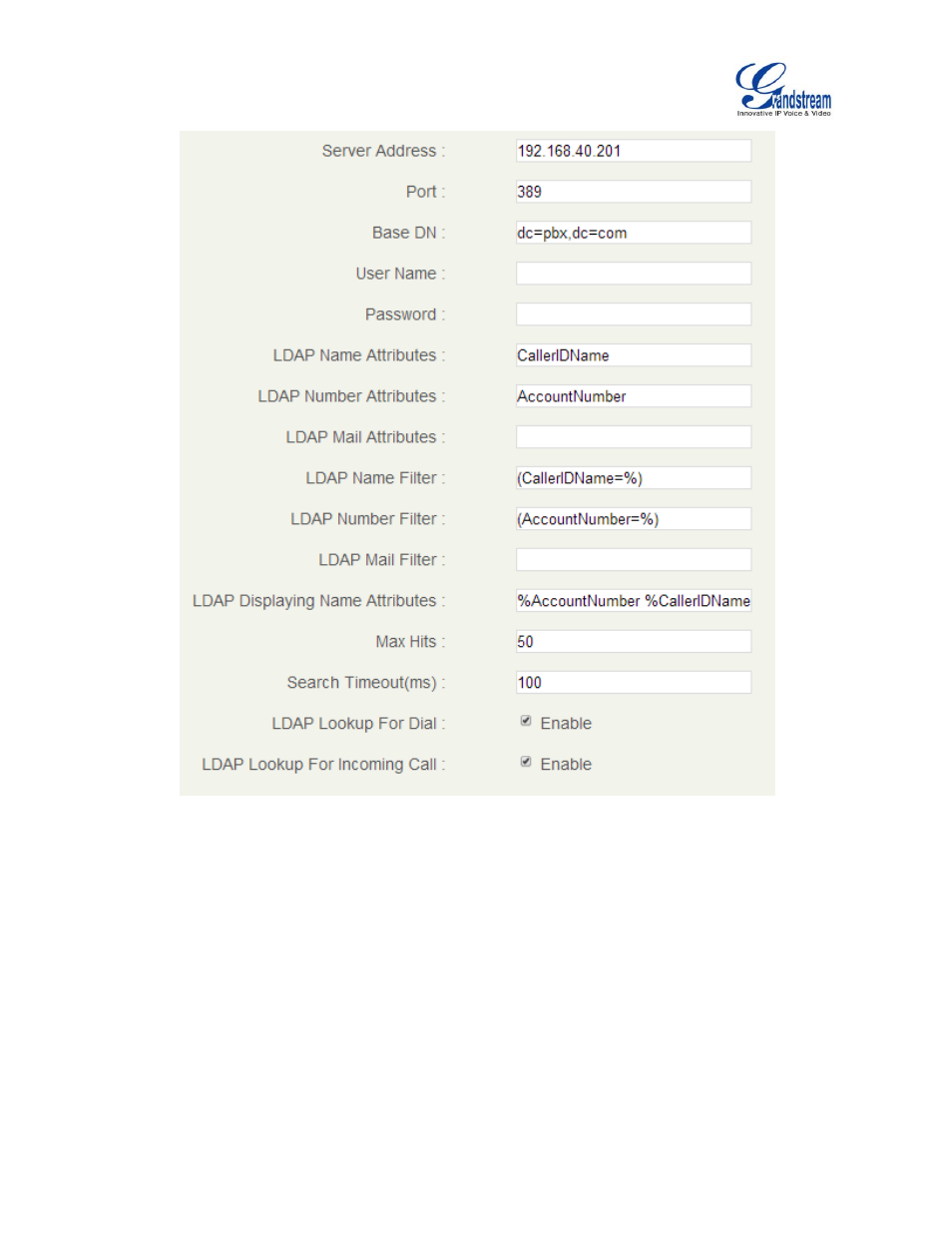 Grandstream GXV3240 LDAP Book Guide User Manual | Page 21 / 22