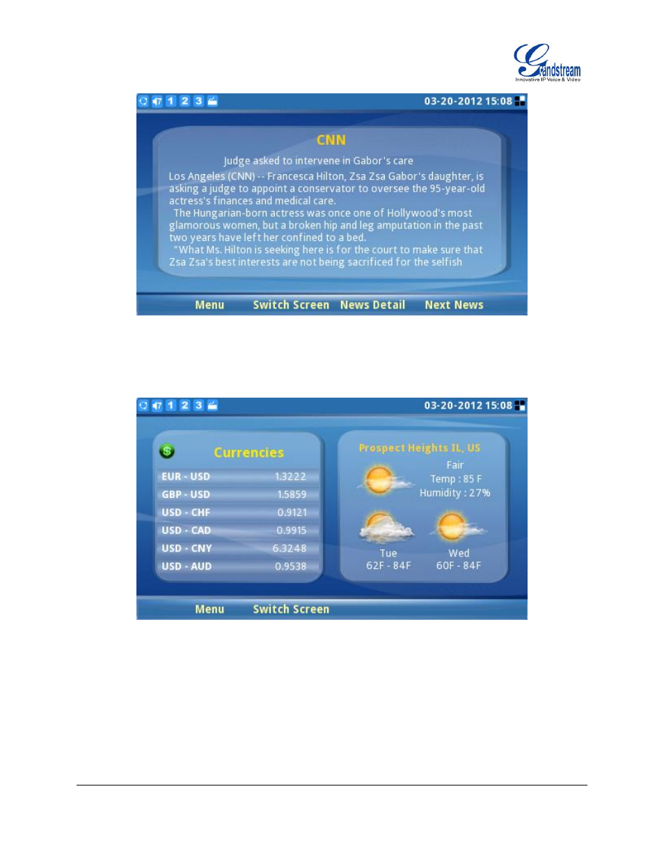 Grandstream GXV3140 User Manual User Manual | Page 20 / 151