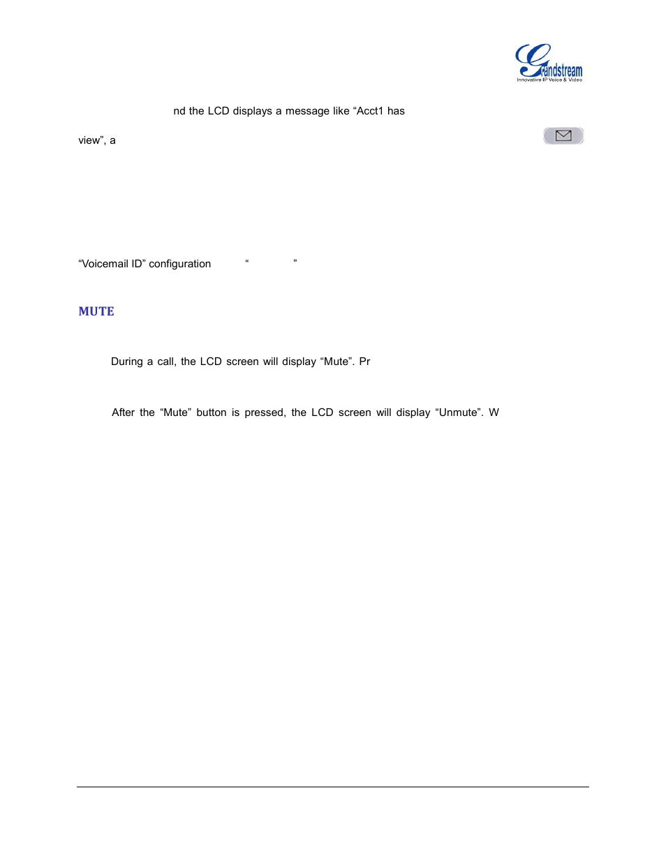 Mute | Grandstream GXV3140 User Manual User Manual | Page 33 / 151