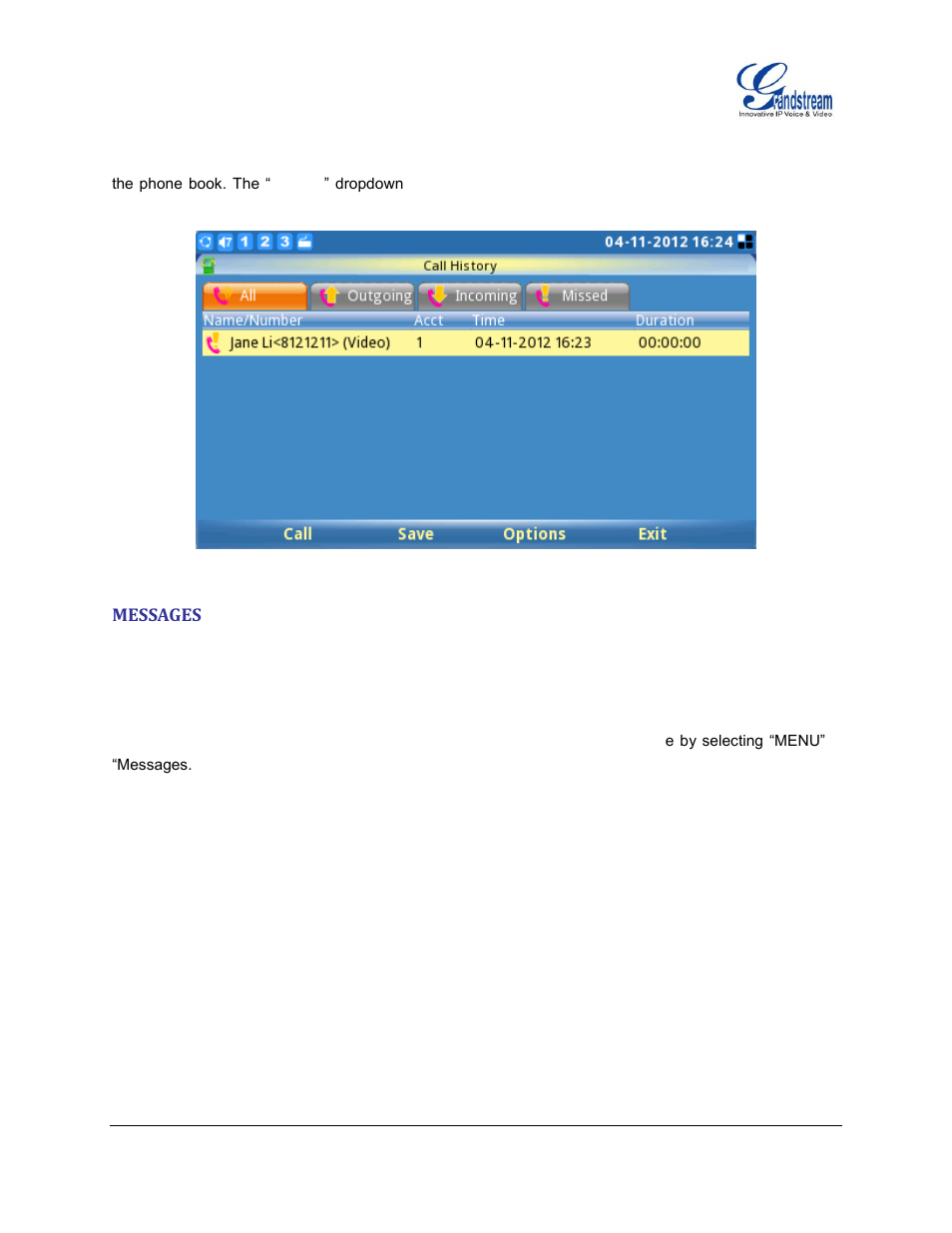Messages | Grandstream GXV3140 User Manual User Manual | Page 67 / 151