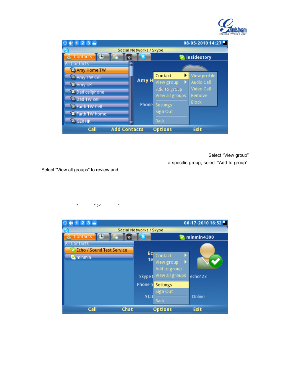 Grandstream GXV3140 User Manual User Manual | Page 74 / 151