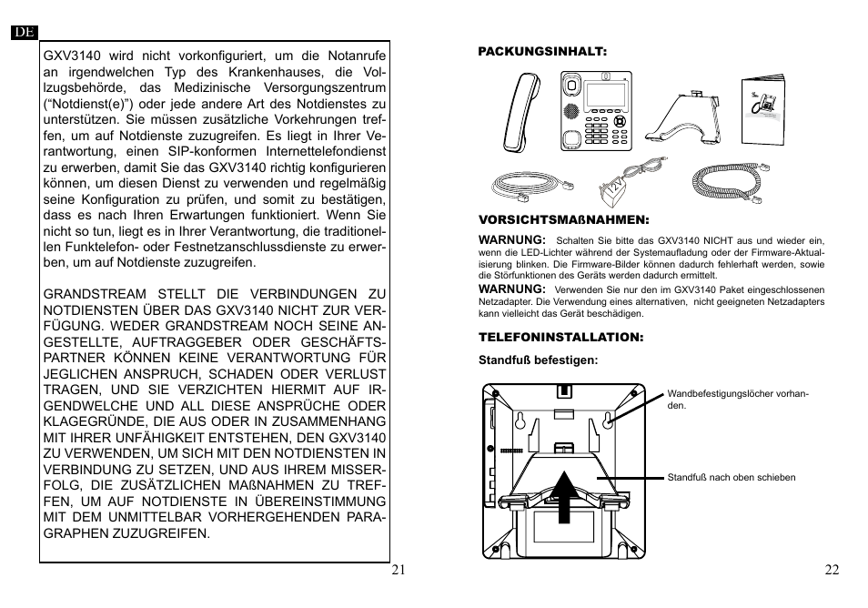 Grandstream GXV3140 Quick Start Guide User Manual | Page 13 / 17