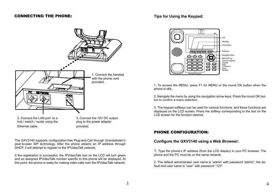 Grandstream GXV3140 Quick Start Guide User Manual | Page 4 / 17