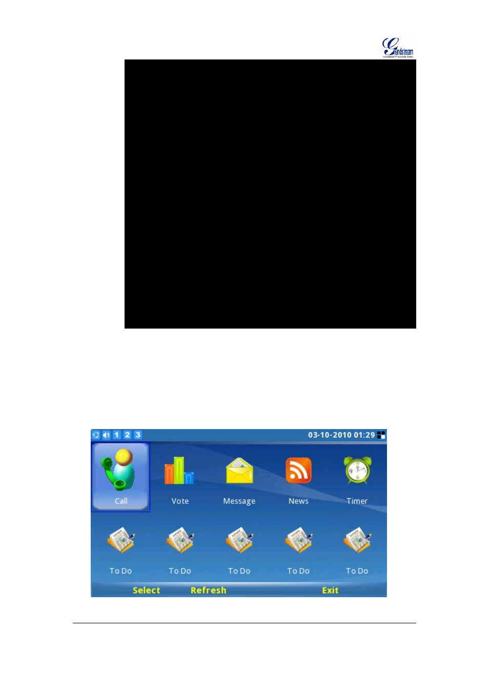 Gmi demo program, Menu example, 6 gmi demo program | 1 menu example | Grandstream GXV3140 GMI Guide User Manual | Page 18 / 43