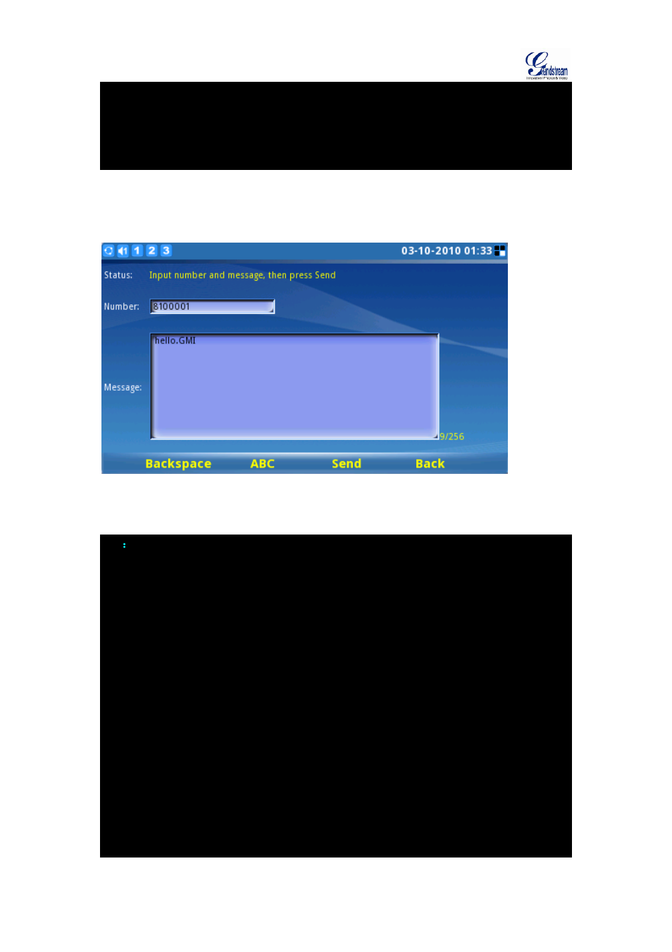 Message example, 6 message example | Grandstream GXV3140 GMI Guide User Manual | Page 36 / 43