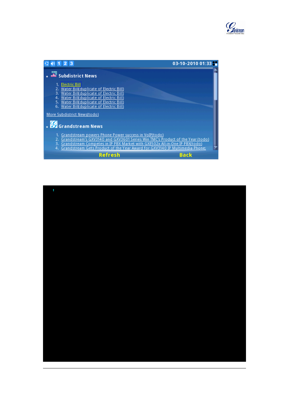 News example, 7 news example | Grandstream GXV3140 GMI Guide User Manual | Page 39 / 43