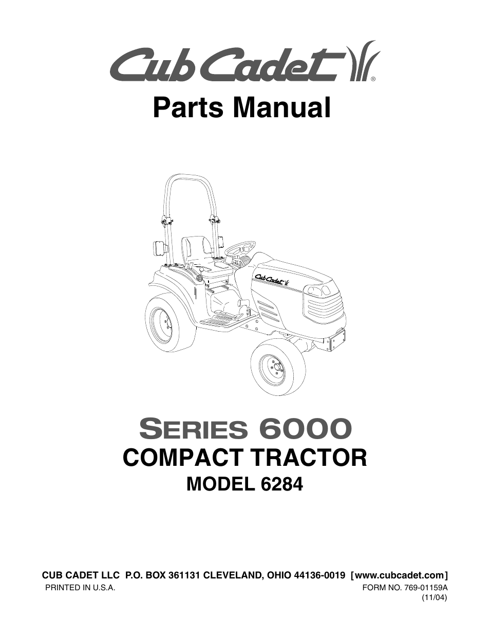 Cub Cadet 6284 User Manual | 39 pages