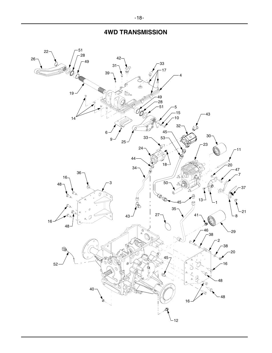 4wd transmission | Cub Cadet 6284 User Manual | Page 18 / 39