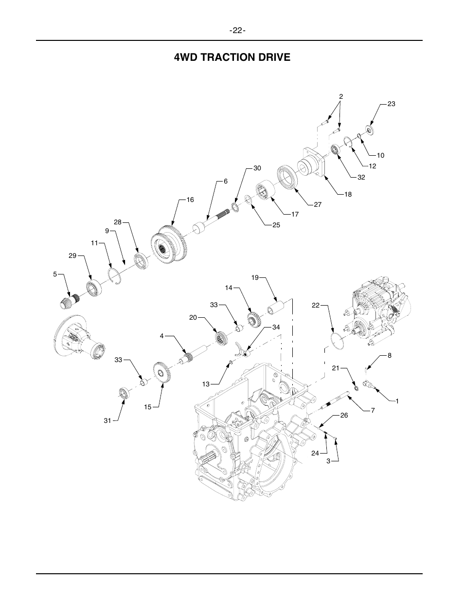 4wd traction drive | Cub Cadet 6284 User Manual | Page 22 / 39