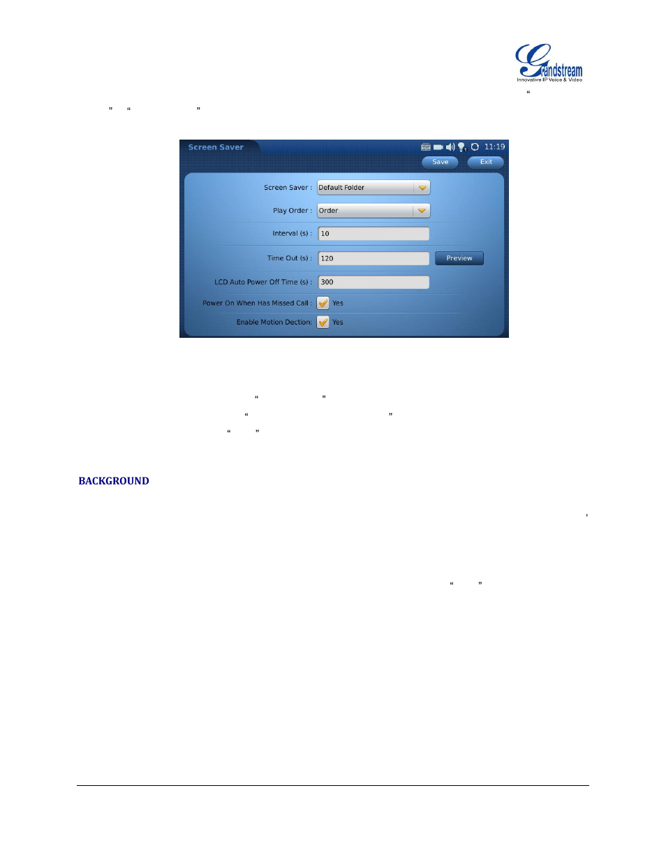 Background | Grandstream GXV3175 User Manual User Manual | Page 120 / 139