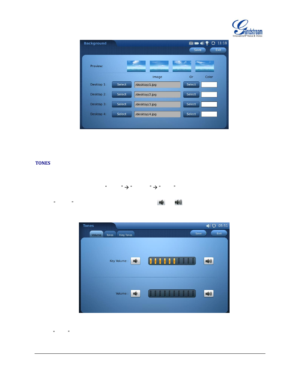 Tones | Grandstream GXV3175 User Manual User Manual | Page 121 / 139