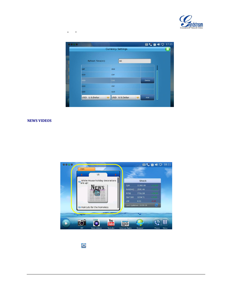 News videos | Grandstream GXV3175 User Manual User Manual | Page 129 / 139