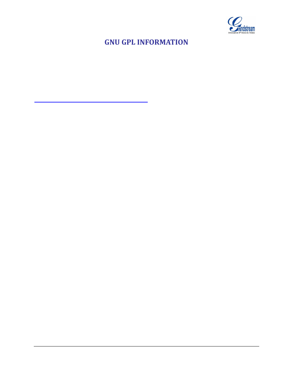 Gnu gpl information | Grandstream GXV3175 User Manual User Manual | Page 6 / 139