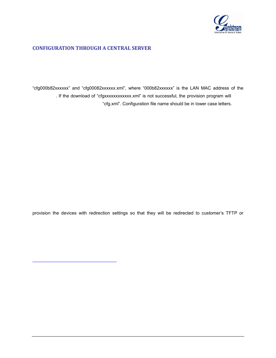 Configuration through a central server | Grandstream GXW42xx User Manual User Manual | Page 57 / 64