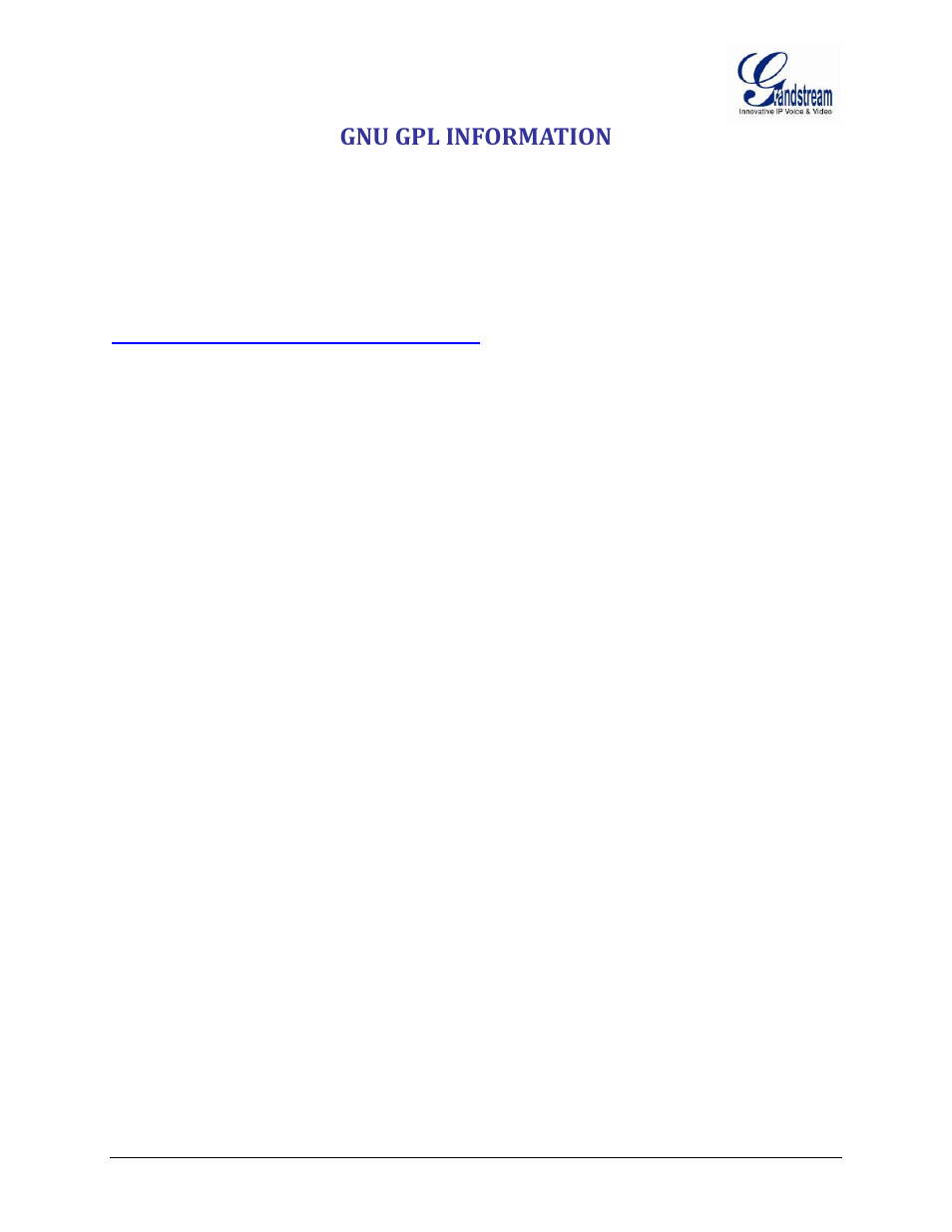 Gnu gpl information | Grandstream GXW42xx User Manual User Manual | Page 6 / 64