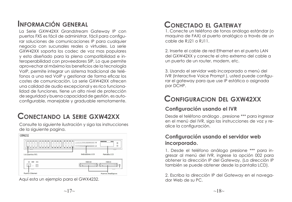 Grandstream GXW42xx Quick Installation Guide User Manual | Page 10 / 23