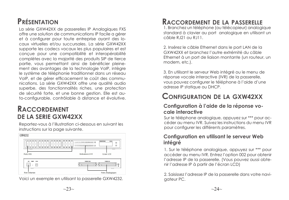 Grandstream GXW42xx Quick Installation Guide User Manual | Page 13 / 23