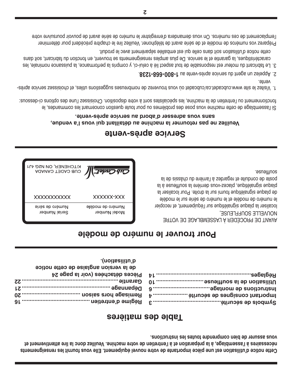 Cub Cadet OEM-390-679 User Manual | Page 55 / 56