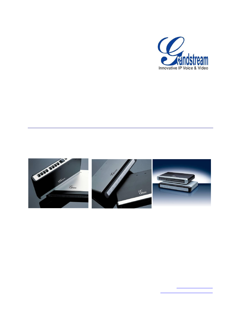Grandstream GXW410x User Manual User Manual | 32 pages