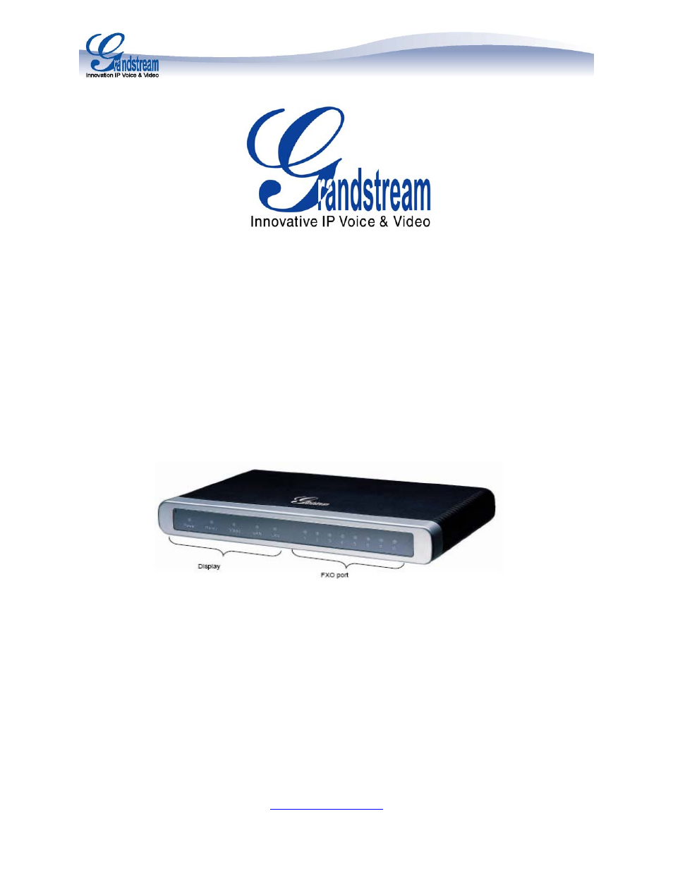 Grandstream GXW410x Quick Installation Guide User Manual | 10 pages