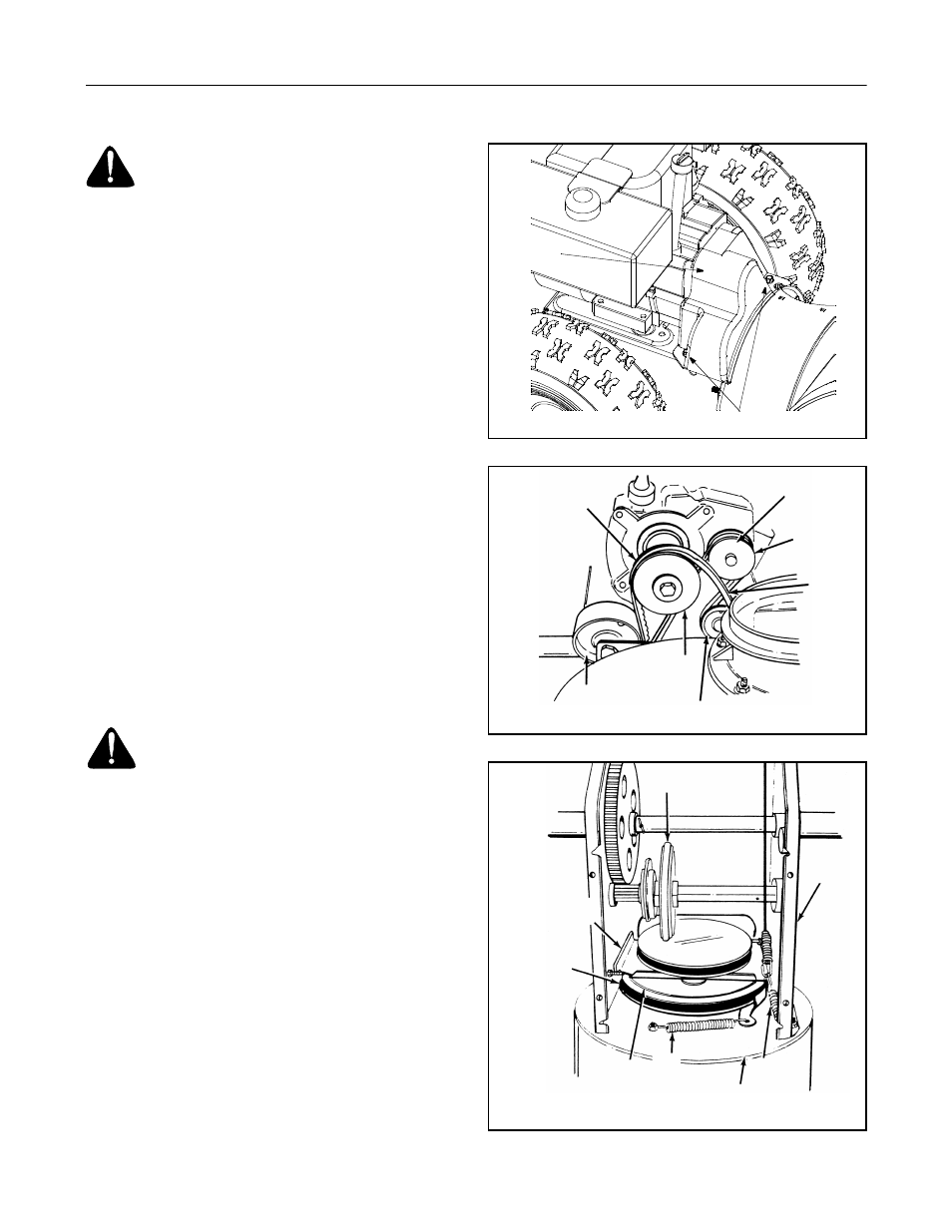 Engine, Shave plate and skid shoes, Belt removal and replacement | Cub Cadet 724WE User Manual | Page 14 / 28