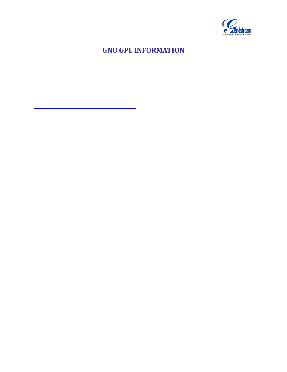 Gnu gpl information | Grandstream UCM6100 User Manual for 1.0.9.25 User Manual | Page 17 / 306