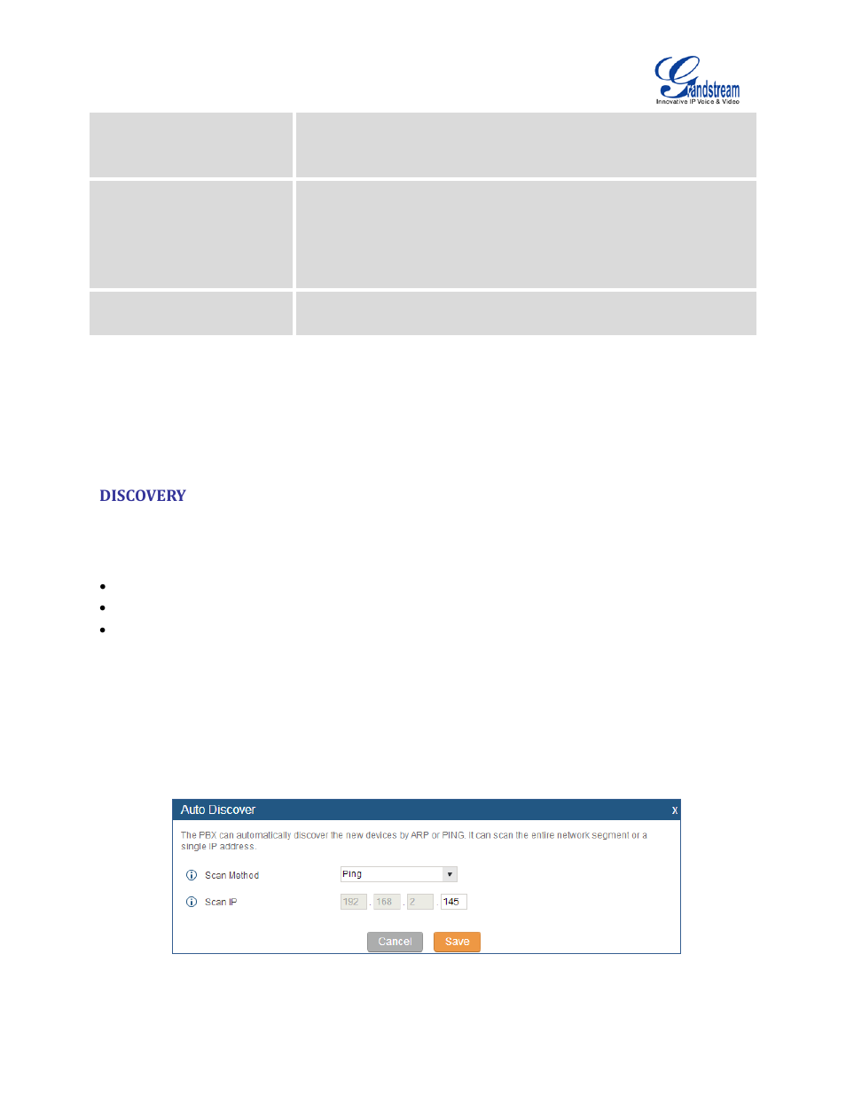 Discovery, Figure 61: auto discover | Grandstream UCM6100 User Manual for 1.0.9.25 User Manual | Page 94 / 306