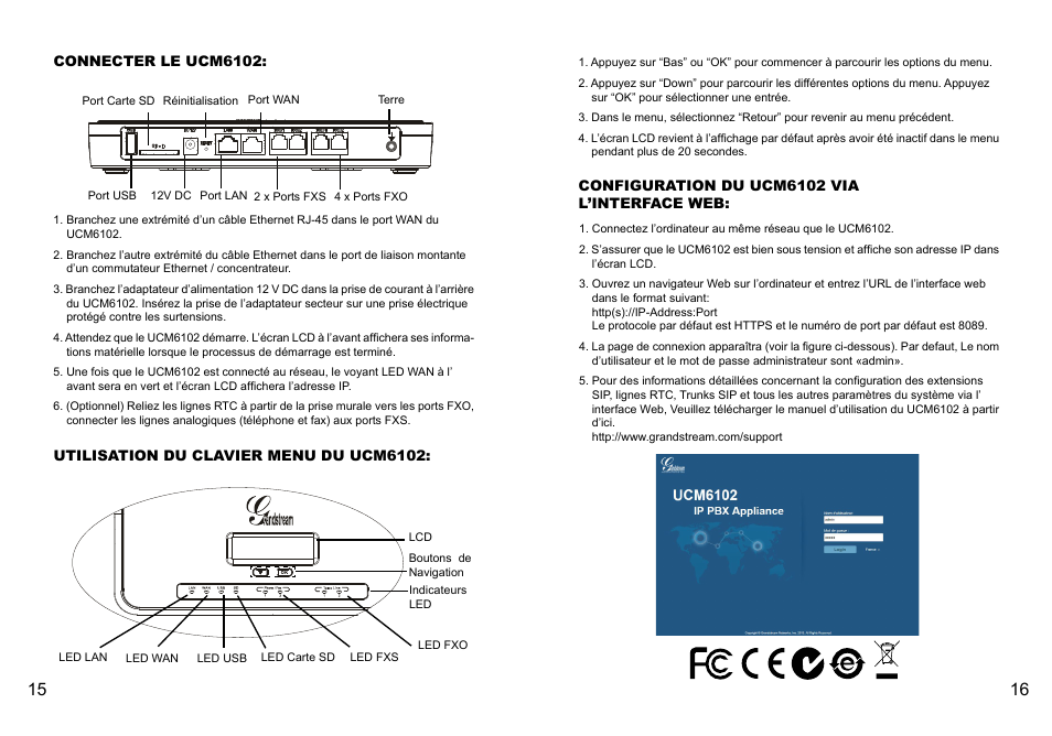 Grandstream UCM6102 Quick Installation Guide User Manual | Page 10 / 16