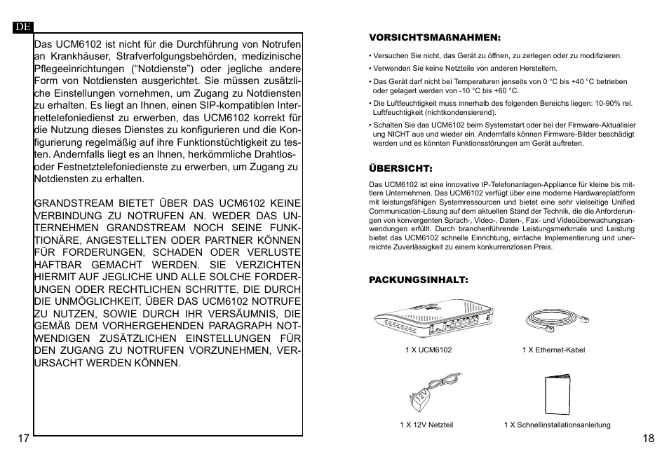 Grandstream UCM6102 Quick Installation Guide User Manual | Page 11 / 16