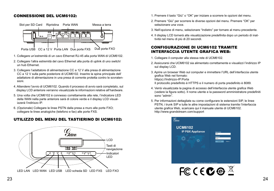 Grandstream UCM6102 Quick Installation Guide User Manual | Page 14 / 16