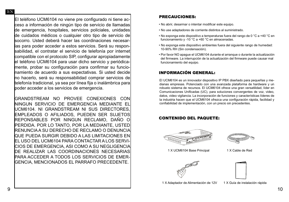 Grandstream UCM6104 Quick Installation Guide User Manual | Page 7 / 16