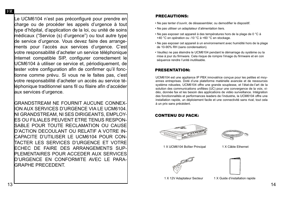 Grandstream UCM6104 Quick Installation Guide User Manual | Page 9 / 16