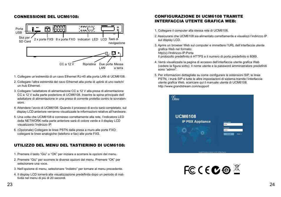 Grandstream UCM6108 Quick Installation Guide User Manual | Page 14 / 16