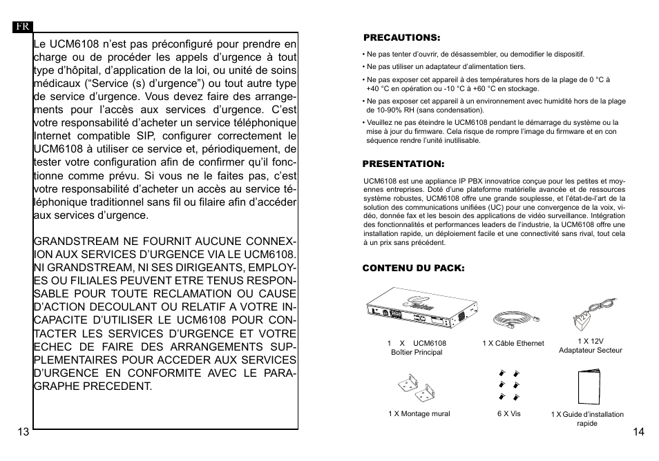 Grandstream UCM6108 Quick Installation Guide User Manual | Page 9 / 16