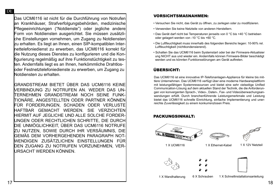 Grandstream UCM6116 Quick Installation Guide User Manual | Page 11 / 16