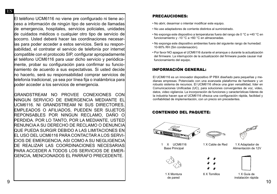 Grandstream UCM6116 Quick Installation Guide User Manual | Page 7 / 16