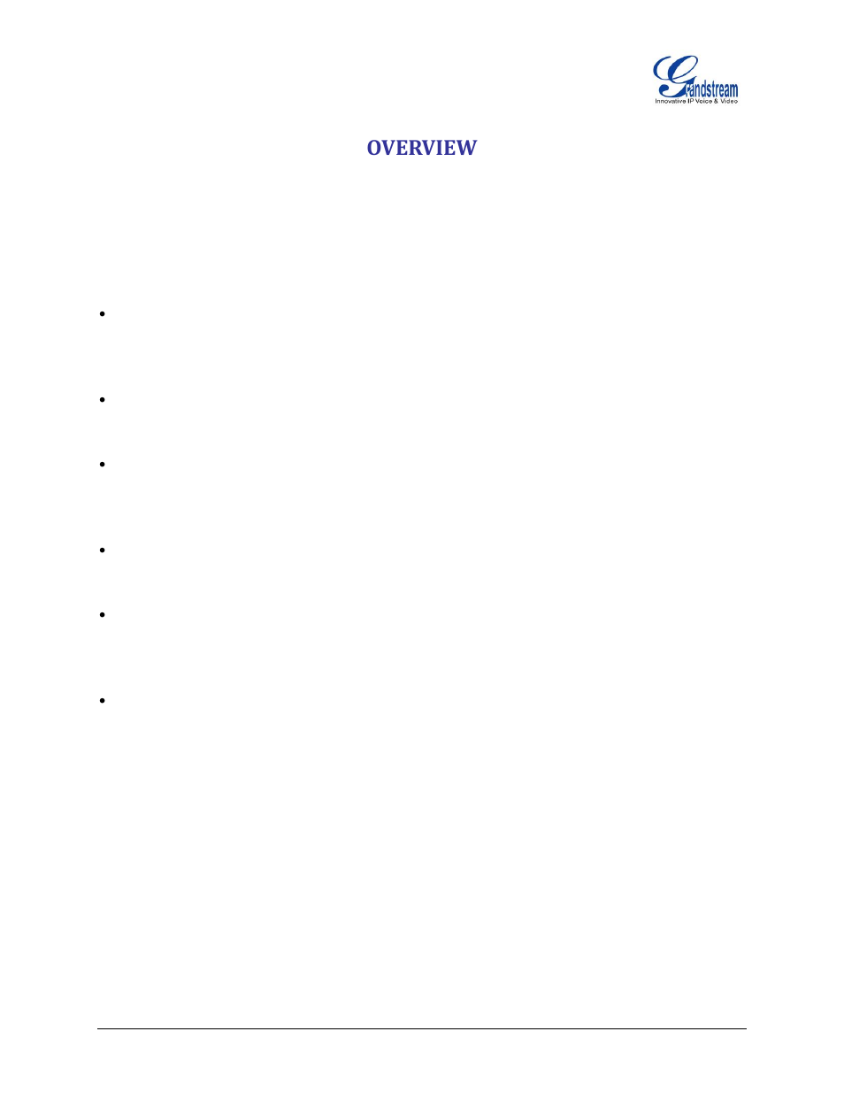 Overview | Grandstream UCM6100 Security Manual User Manual | Page 4 / 24